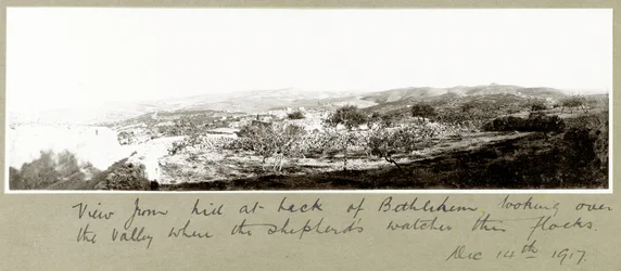 Vista da colina atrás de Belém, 14 de dezembro de 1917