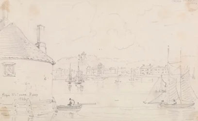 Cowes, de West Cowes Ferry, 22 de Março de 1826