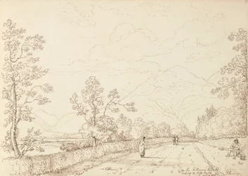 Na estrada Killarney que conduz ao Castelo de Ross, 4 de Setembro de 1841