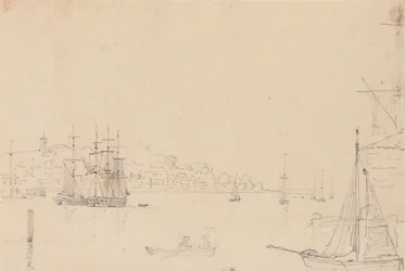 Esboço de Navios perto de West Cowes, Isle of Wight