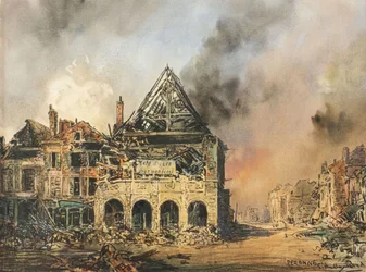 Peronne, c.1914-18 (aguarela)