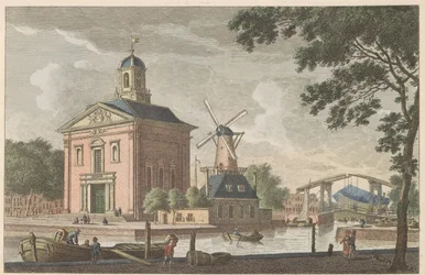 Igreja inglesa em Roterdão, ca. 1790
A igreja episcopal inglesa em Roterdão / L