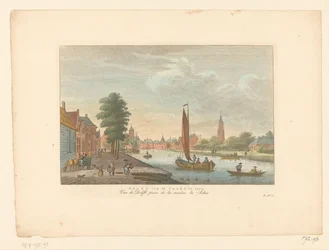 Vista de Amersfoort
Vista de Delft da Vaart / Vue de Delft, prise de la riviere la Schie (título sobre o objecto)