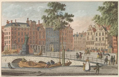 Grote Markt, Roterdão, c. 1790
Groote Markt, Rotterdam / Grand Marché et Statue d