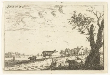 Paisagem fluvial com vacas
Paisagens (título da série)