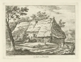 Mulher com criança perto de uma quinta
Na Eext em Drenthe (título sobre o objecto)
Paisagens (1-6) (título da série)
