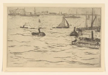Vista do Maas em Rotterdam O Maas em Rotterdam (título original)