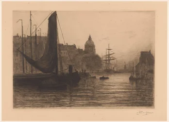 Porto em Dordrecht à noite
Port a Dordrecht, soir (título original)