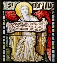 Betws Bledrws, St Bledrws, Shrigley & Caça (1873-1982), Carl Almquist, Anjo Com Pergaminho, 1886