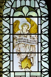 Betws Bledrws, St Bledrws, Shrigley & Caça (1873-1982), Carl Almquist, Anjo Com Pergaminho, 1887