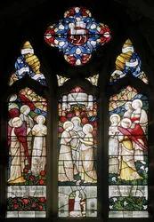 Llantysilio, St Tysilio, Shrigley & Caça (1873-1982), Carl Almquist, Coro Angélico, 1890