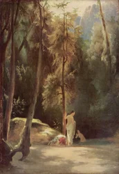 Padres no Parque de Terni (Mulheres Banhistas na Floresta)