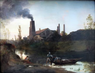 Alemão: "Walzwerk Neustadt-Eberswalde" ou "O trem de laminagem perto de Eberswalde" O trem de laminagem de Neustadt-Eberswalde