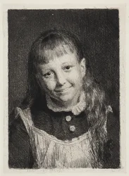 A menina rindo. Retrato de Ida Alma Bloch