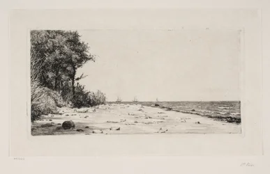 Da costa norte da Zelândia. Plantação Hornbæk