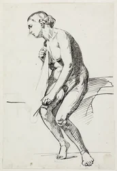 Estudos para a pintura do museu "Jairi datter" (kms835)