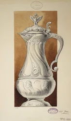 Projeto de um jarro de vinho. Série O Dote da Grã-Princesa Maria Pavlovna, 1907-1908