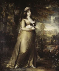 Retrato da cantora de ópera Teresa Vandoni, de Breda, Carl Frederik von (1759-1818). Óleo sobre tela