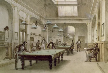 Uma sala de bilhar, 1861