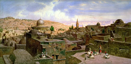 Vista de Jerusalém, com a Cúpula da Pedra Sagrada, 1864