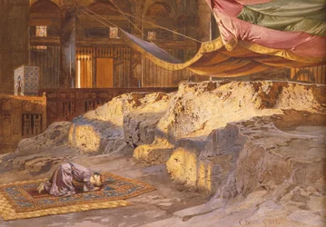 Dentro da cúpula da rocha, 1864