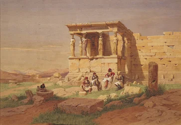 O Erechtheion. O pórtico das cariátides, 1877