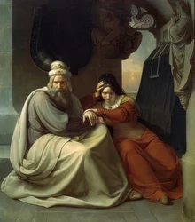 O casal real de luto. 1830
