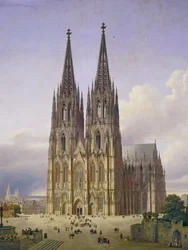 Vista ideal da Catedral de Colônia, 1834-1836