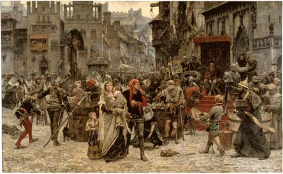 Valdemar Atterdag pede resgate por Visby, 1361, 1882