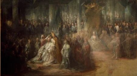 A coroação do rei Gustav III da Suécia (1746-92)