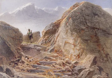 No sopé de Watzmann, terras altas da Baviera, 1857