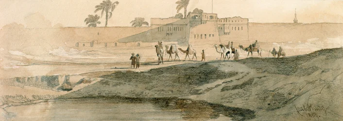 Fora de Bab il Cadit, Cairo, 1859 (lápis e papel)