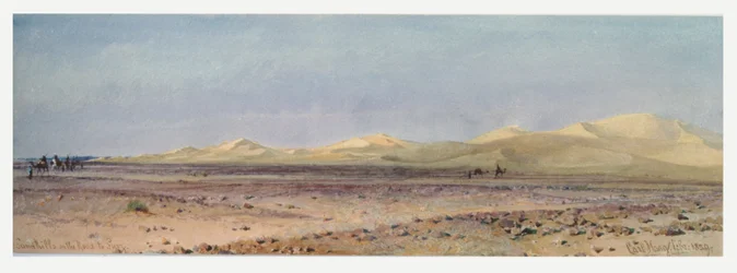 Colinas de areia na estrada para Suez, 1859