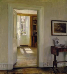 Interior com jardim