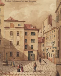 A Casa da Fundação Knaffel em Jacobergasse No. 807 em Viena