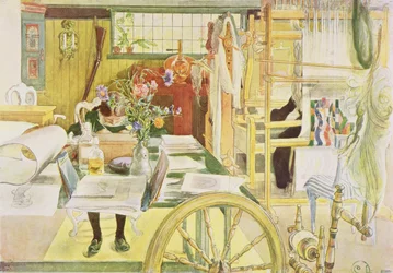 A sala de trabalho, pub. em &39;Lasst Licht Hinin&39; (&39;Deixe entrar mais luz&39;), 1909