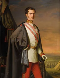 Retrato do imperador Franz Joseph I da Áustria, 1856.