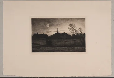 Igreja Hornbæk, noite de verão