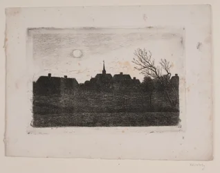 Igreja Hornbæk, noite de verão