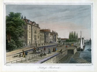 Palácio de Biebrich, Wiesbaden, Alemanha, c1820