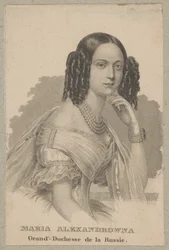 Maria Alexandrovna (nascida Maximiliane Wilhelmine Marie de Hesse-Darmstadt, 1824 Darmstadt - 1880 São Petersburgo) - filha mais nova de Luís II de Hesse e de Guilhermina de Baden, princesa de Hesse, imperatriz da Rússia como esposa do czar Alexandre II