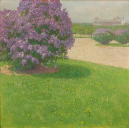 Praça dos Heróis com lilases, c.1900 (óleo sobre tela)
