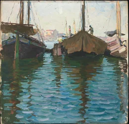 Venedig (óleo no painel)