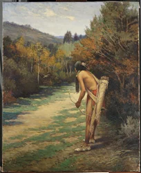 Taos Hunter (óleo sobre tela)