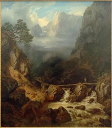 C.Morgenstern, The Waldbachstrub perto de Hallstatt