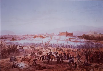 Guerra Mexicano-Americana (1846-48), Batalha de Molino del Rey, tropas americanas a atacar