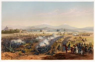 Molino del Rey - ataque ao Molino, pub. 1851.
