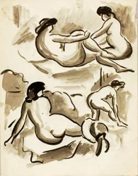 Quatro nus femininos