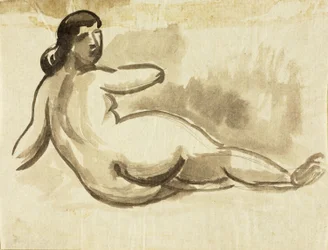Nu feminino reclinado