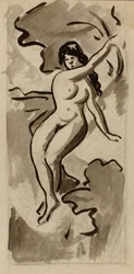 Nu feminino sentado
